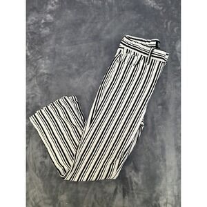 BDG Urban Outfitters Striped High Rise Straight Leg Jeans Black White Size 26